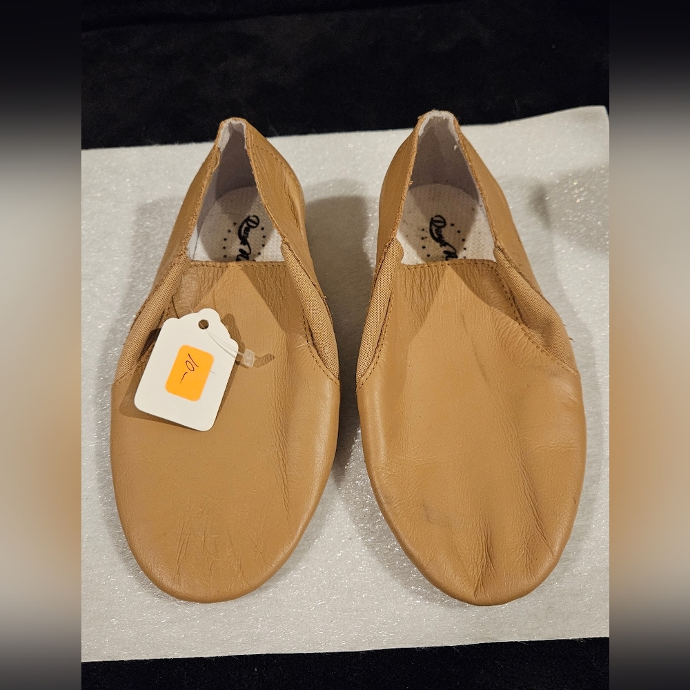 Tan Leather Dance Shoes Sz 10